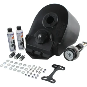 Zertifiziert [Paket] Neuheit: Tank, Tankbehälter, Kraftstofftank aus Kunststoff mit Tankanzeige und Tankdeckel - nie wieder Rost - für Simson KR51 Schwalbe + Bisomo Schlüsselband