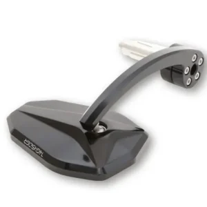 Ausverkauf Lenkerendenspiegel, SPIEGEL, schwarz eloxiertes Aluminium, e-geprüft