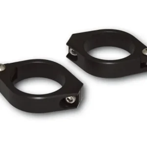 Sofort Bestellen 2 STANDROHRSCHELLEN, Gabelklemmen, 35 - 37mm, Aluminium, schwarz