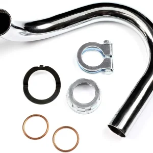 [Paket] SET aus Krümmer und Krümmermutter-Set Ø 28mm für Simson Roller SR50, SR80, SR50/1, SR80/1 Markenprodukt