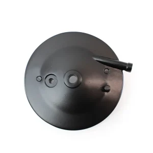 Bremsschild hinten mit Bohrung Bremszug innen schwarz matt Simson Vogelserie Neu