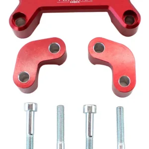Aktuell Venandi VM Lenkeraufnahme Dogbone CNC in Rot für Simson S50, S51