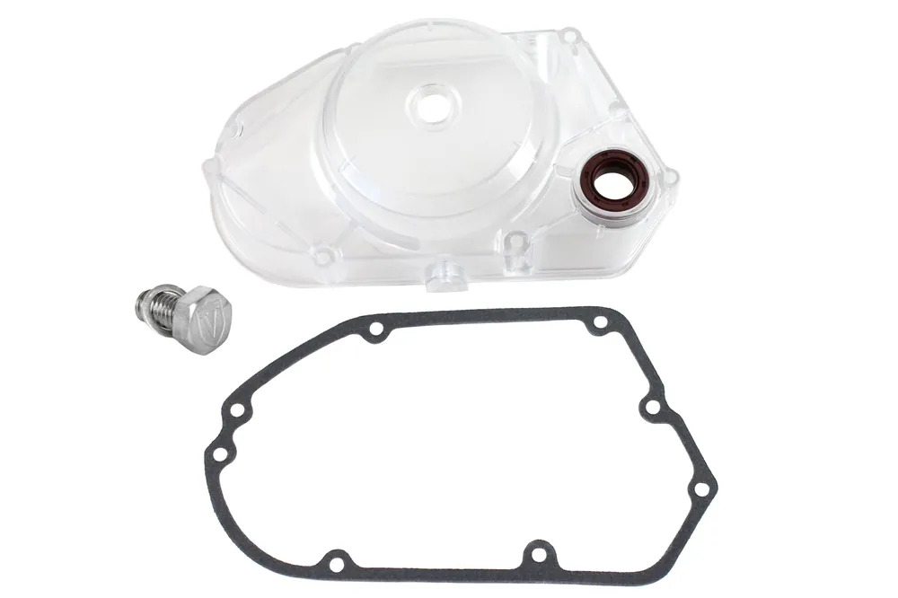 Kostenloser Rückversand Venandi Kupplungsdeckel transparent mit Wellendichtring, Dichtung, Ölablassschraube M6 für Simson S51, S70, SR50, KR51/2