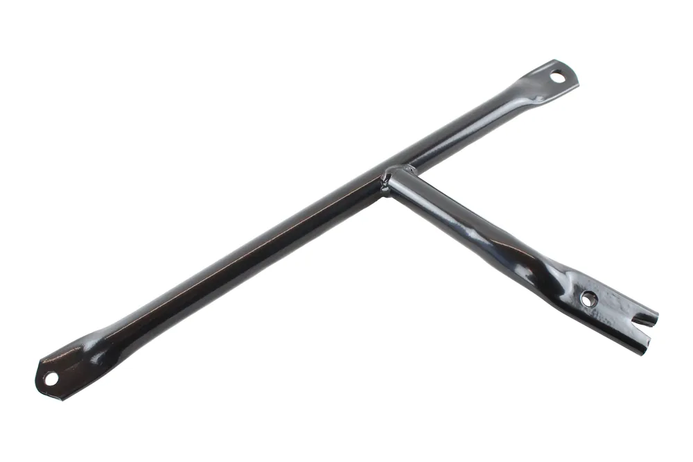 Super-Preis Obergurtstrebe schwarz gepulvert mit Fußrastenaufnahme rechte Seite Simson S51 S53 S70 S83