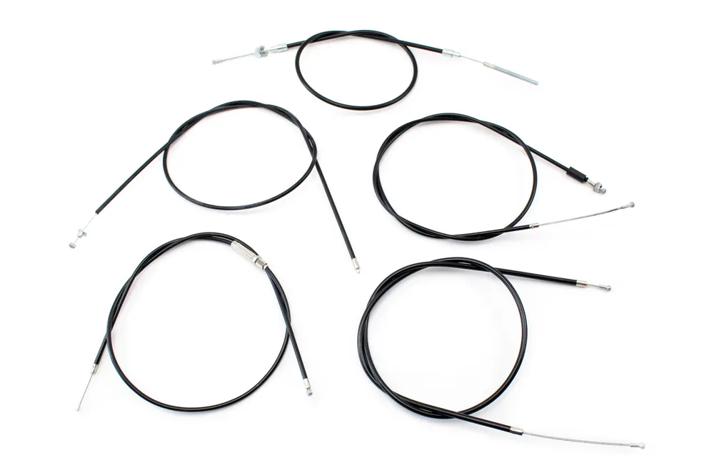Motoflex 5-teiliger Bowdenzug Seilzug Satz für Gas, Kupplung, Handbremse, Starter (BVF), Fußbremse für Simson SR50, SR80 Geprüft