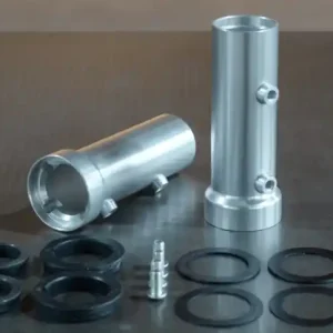 STAND TUBE COVER "Shrewd Shroud" 38.5 mm by BHCKRT, for headlight "SW-SHB", silver Wochenendangebot