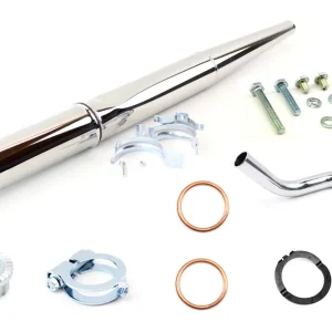 [Paket] SET: Tuning Auspuff Ø 32 mm + Krümmer + Krümmermutter Set für Simson S51 S70 Enduro Ausverkauf