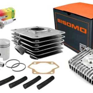 Kostenfreie Lieferung [Paket] Zylinder Set 60ccm + Kolben Ø 41mm + Almot Zylinderkopf + Fußdichtung + Zündkerze M14 260 für Simson S51, KR51/2 Schwalbe, SR50 Roller