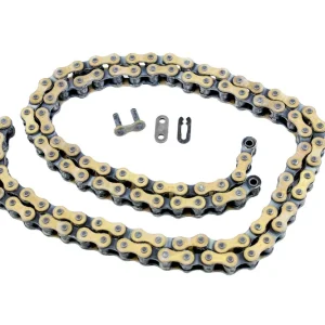 Sonderangebot Antriebskette, Rollenkette - Regina Gold Kettentyp 420 112 Rollen - Offen mit Clip für Simson KR51 S50 Duo