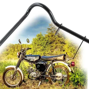 Sale [Paket] Fußbremshebel mit Aufnahme Bremslichttaster für Simson S50, S51, S70, S53, S83, Bremshebel Schwarz grundiert