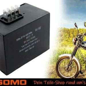 6V Laderegler ELBA mit Blinkgeber 2 x 21W / 5A, 4-polig für Simson S50 S51 S70 SR50 Super-Preis