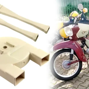 Solange Der Vorrat Reicht 2x Kettenschlauch + Kettenkasten mit Deckel für Simson, KR51, SR4-2, SR4-3, SR4-4, Duo, Elfenbein