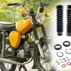 Kostenloser Versand Telegabel Reparaturset 2x Druckfeder verstärkt 3,4mm, 2x Faltenbalg, Öl, Simmerringe, Normteile für Simson S50 S51 S70 S53 S83