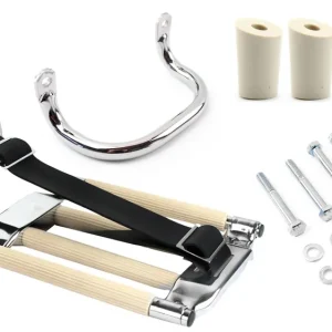 Markenware [Paket] Gepäckträger Elfenbein + Haltegriff + Spannband + Zubehör für Simson KR51 Schwalbe, SR4-2 Star, SR4-3 Sperber, SR4-4 Habicht