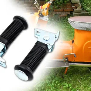 [Paket] Soziusfußrasten, Beifahrer Fußrasten alte Ausführung quer-Riffelung Simson S50 S51 S70 S53 S83 KR51 SR4-2 Star SR4-3 Sperber glanzverzinkt Preisreduziert