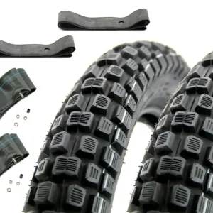 [Paket] 2 Cross Reifen 2,75 x 16 Zoll VeeRubber 46J VRM186 Enduro Schlauch Felgenband Begrenztes Angebot