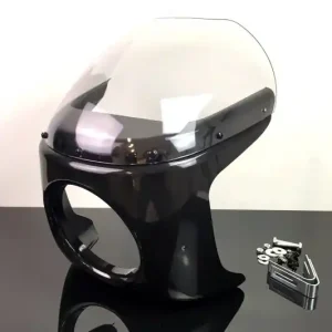 Direktkauf Handlebar-mounted FAIRING universal, black with clear screen