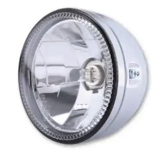 5 3/4" HIGHSIDER Headlight SKYLINE chrome, ECE Neue Ware