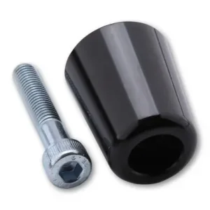 SHIN YO Handle-bar ends, f. KAWASAKI OEM handlebars, alu, black Solange Der Vorrat Reicht