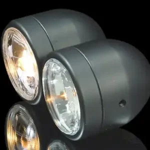 SHIN YO Scheinwerfer-Set, schwarz, Fern + Abblendlicht Finale Aktion