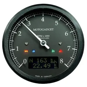 motogadget Chronoclassic rev counter dark edition -8.000 RPM Nur Heute