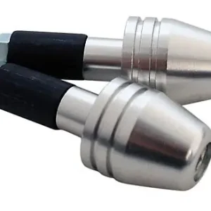 Knallerangebot - Kein Hersteller - Handle-bar ends, alu, black, f. alu handle bars