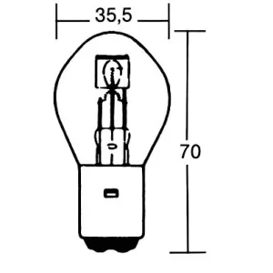 Mega-Angebot S2 Glühlampe 12V 35/35W BA20D