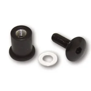 Alu-Verkleidungsschrauben M6 mit Gummimutter für Verkleidungsscheiben, 8 Stück Wochenendangebot