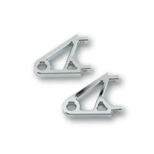CNC Alu Lampenhalter XS, verchromt, Paar Solange Der Vorrat Reicht