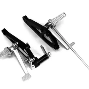 Echt Zurückverlegte FUSSRASTEN-Anlage, RAASK, HONDA VT 500 E 1983