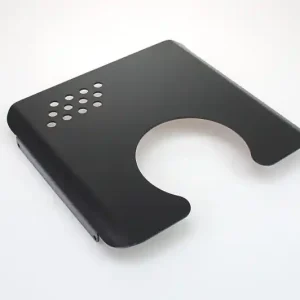 FRONTMASKE mit Scheinwerfer-Ausschnitt, universal aus Stahl, schwarz Pulver beschichtet Begrenztes Angebot