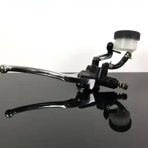 Brake lever ARMATURE with expansion tank, universal, 22mm (7/8 "), black / chrome Top-Seller