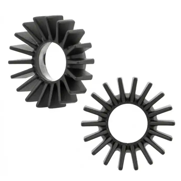 2 Krümmersterne MOTONE, Alu für BMW R 80 R100 R75 Modelle, schwarz/poliert Beliebt