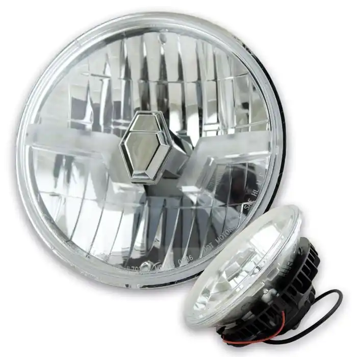 Scheinwerfereinsatz-LED"Flash" | 7" | klar | chrom Nur Heute