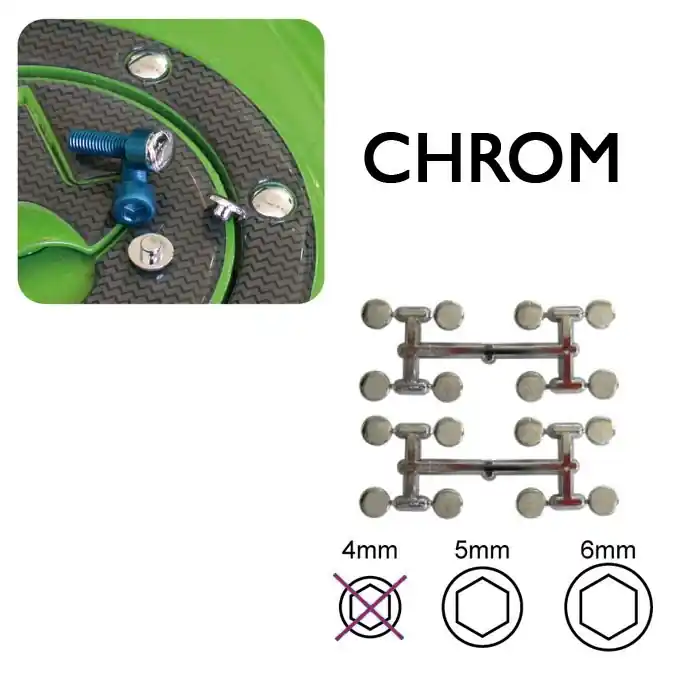 Heißes Angebot Abdeckkappen für Inbusschrauben | M4 | chrom