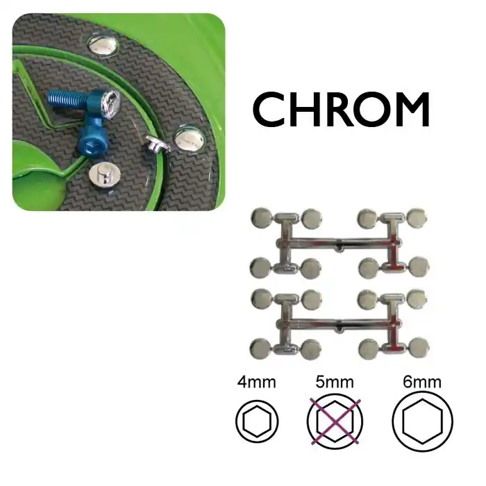 Letzte Chance Abdeckkappen für Inbusschrauben | M5 | chrom