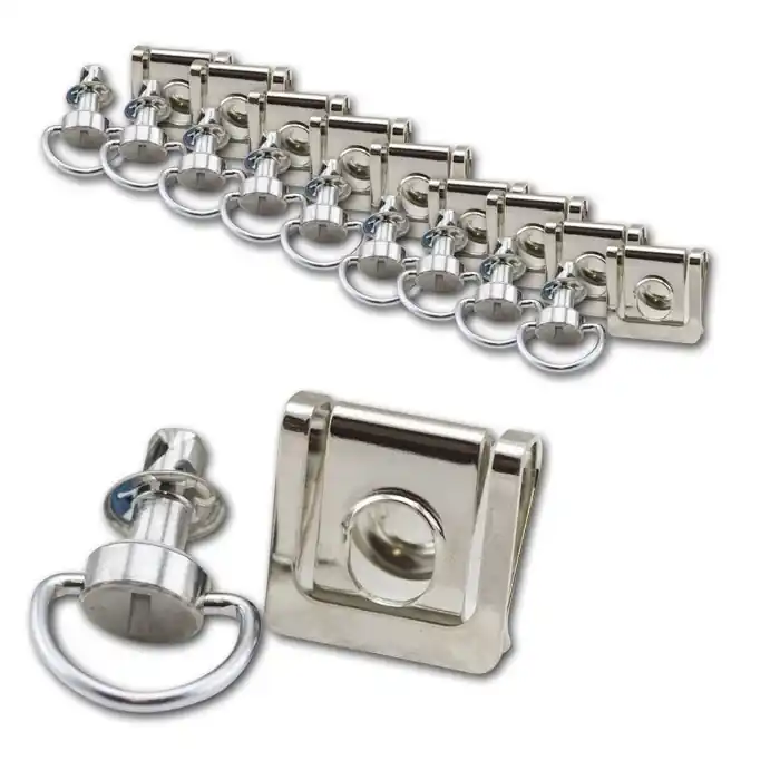 Nur Für Kurze Zeit Schnellverschluß-Set | lang | 6 x 17mm | silber