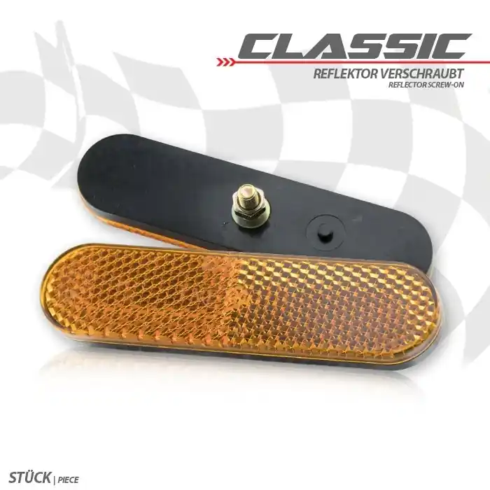 Top-Preis Reflektor "Classic" | abgerundet | gelb | o. Rand