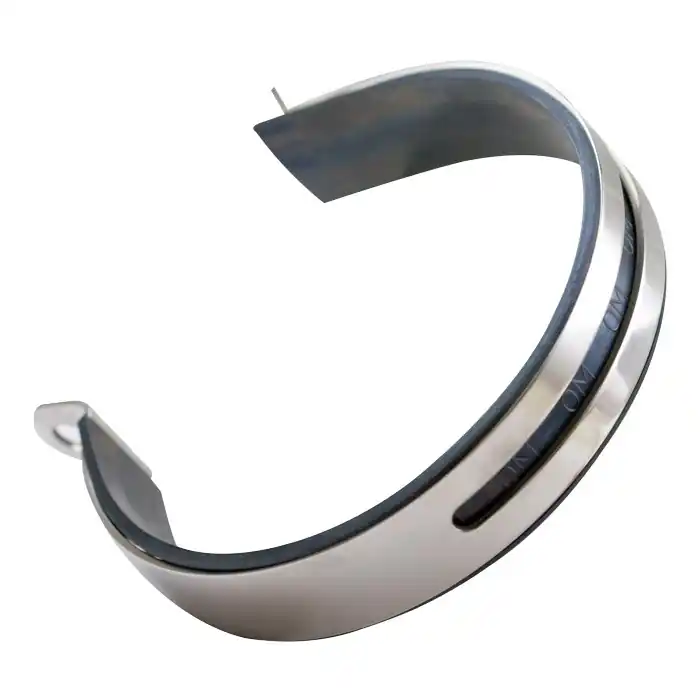 Auspuffhalteband A Ø 120mm, Edelstahl mit Gummi, Kostenfreie Lieferung