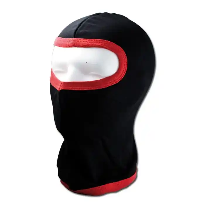 Sturmhaube | Baumwolle | roter Saum Beliebt