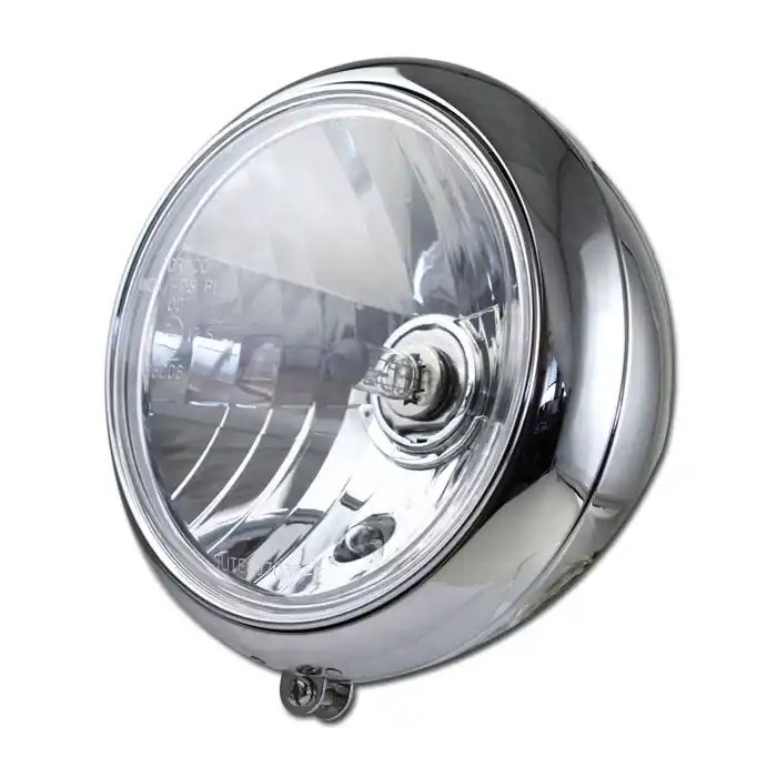 7" Headlight 88up FL Style Grooved Clear lens, ECE Super-Preis
