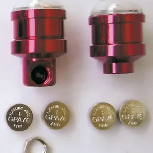 Ventilkappe rot/LED blau, nur für Roller geeignet! Schneller Versand