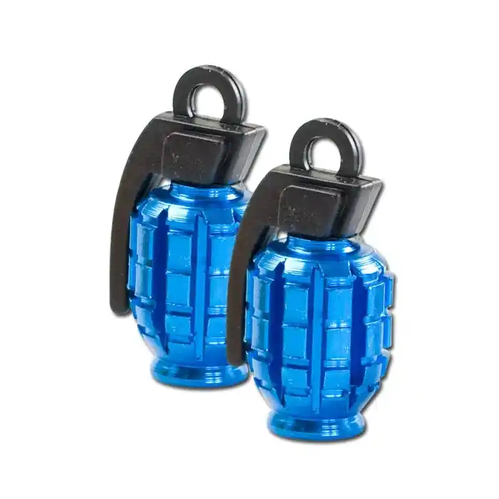 Ventilkappen "Granate" | blau eloxiert Top-Preis