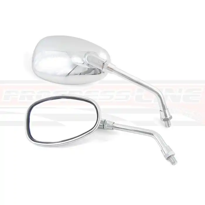Universalspiegel "Virago" | chrom | ABS | Paar Schnäppchen