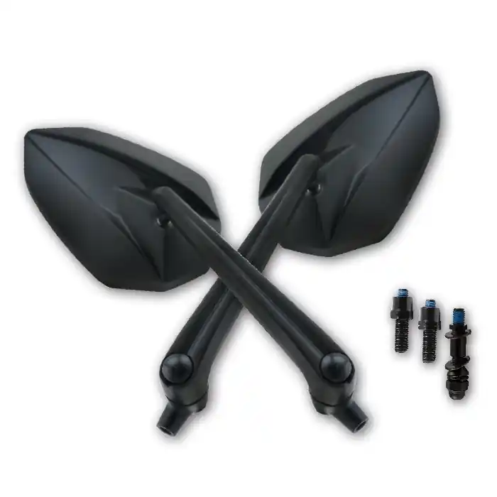 Universalspiegel "STORM" | Alu | schwarz | M10 Neue Kollektion