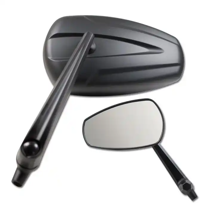 Universalspiegel "Fano" | schwarz/matt | 2 Stück Preis Gesenkt