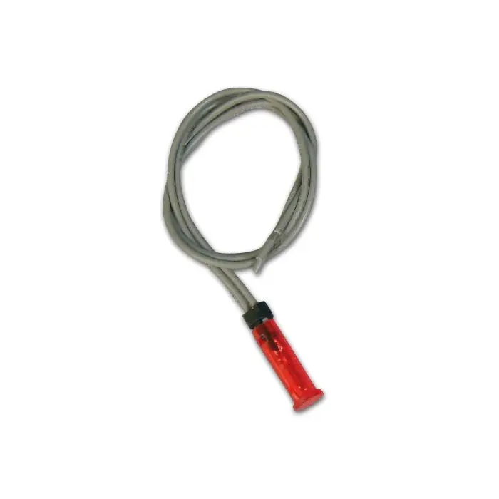 Expressversand Mini-Kontrollleuchte, rot, Länge 19 mm, D=ca. 6mm,