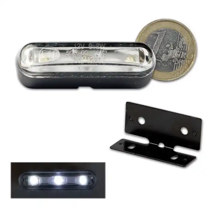 Versand Am Gleichen Tag LED-Kennzeichenbeleuchtung "TRI" | mit Halter