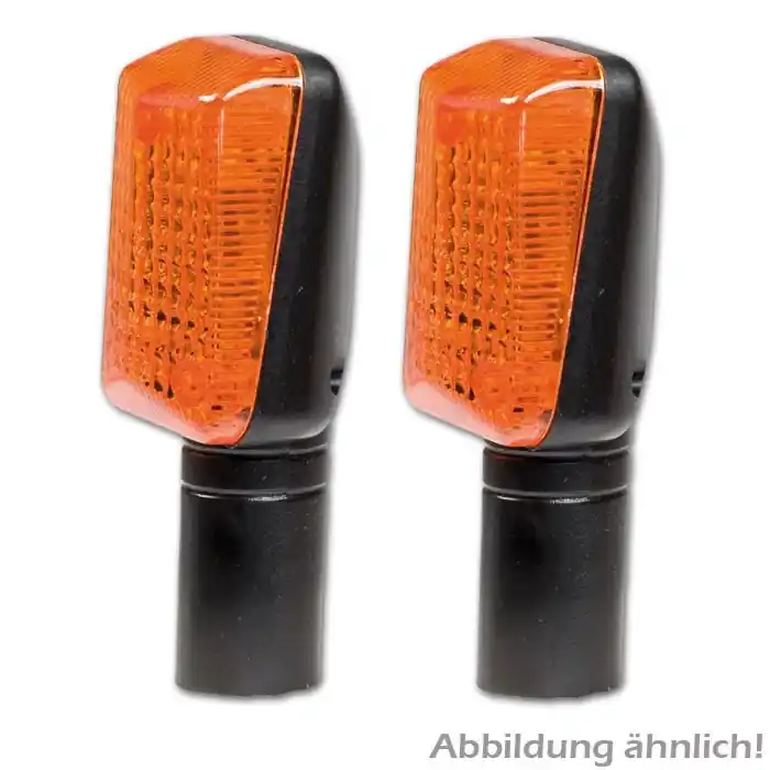 Bestseller Superbike-Blinker, schwarz, lang, dunkles Glas,*