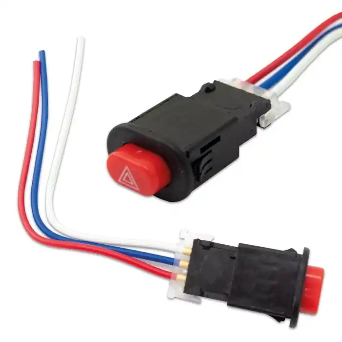 Warnblinkschalter | Oval | 3 Kabel 10cm | ABS Nur Für Kurze Zeit